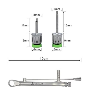 Универсальный набор отверток для имплантов с динамометрическим ключом Facilisi, 16 шт-7